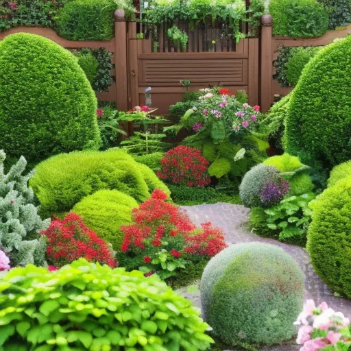 

A picture of a garden with a variety of seasonal plants and decorations, showing how to create a beautiful outdoor space for all four seasons.